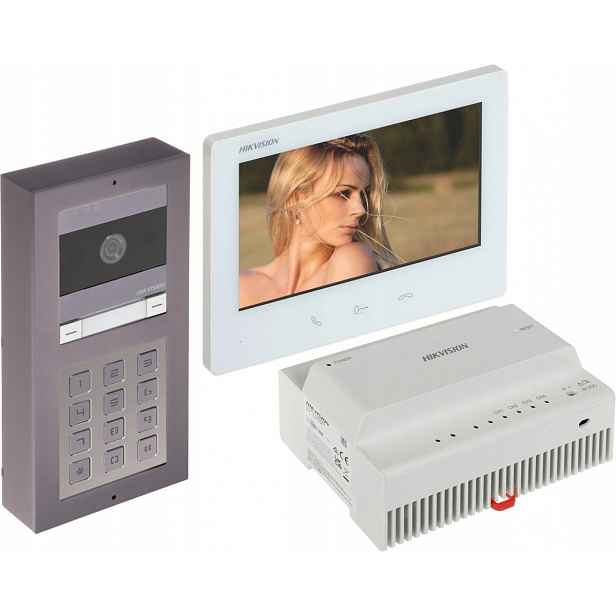 Videodomofonový Set DS-KIS704EY-ACW2/ALUMINUM Hikvision