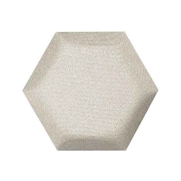 Čalouněný akustický panel nástěnný Luna 33 cream hexagon - Hexagon 6x15 cm Egibi