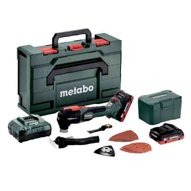 Metabo - 18V AKU oscilační multibruska s příslušenstvím, 2x aku 4,0 Ah LiHD, nabíječka 613088800