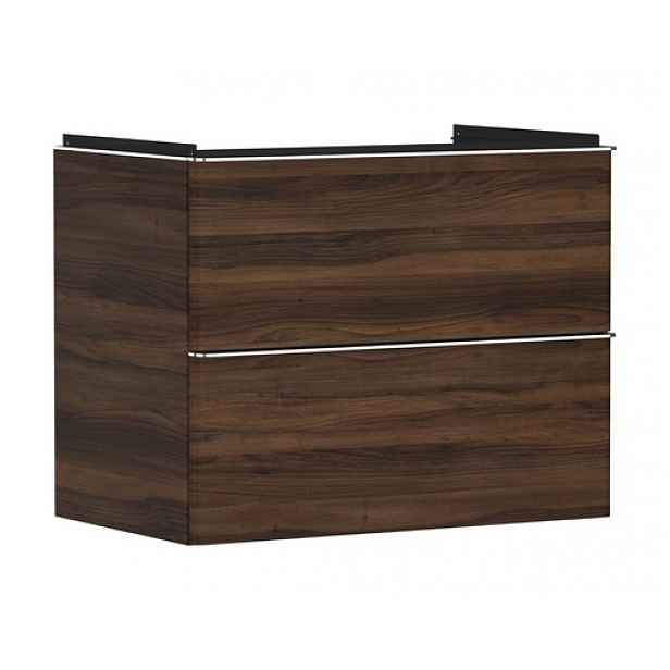 Skříňka pod umyvadlo bez umyvadla Hansgrohe Xelu Q 78x62,5x47,5 cm tmavý ořech 54030000