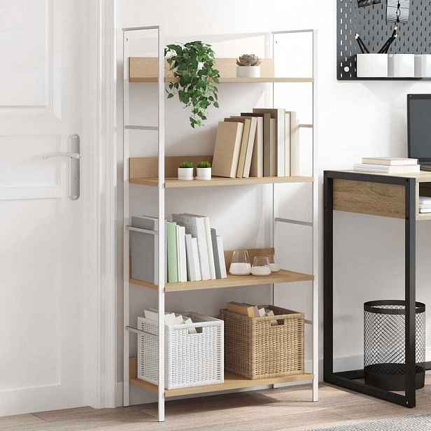 vidaXL 4patrová knihovna dub 60 x 27,6 x 124,5 cm kompozitní dřevo