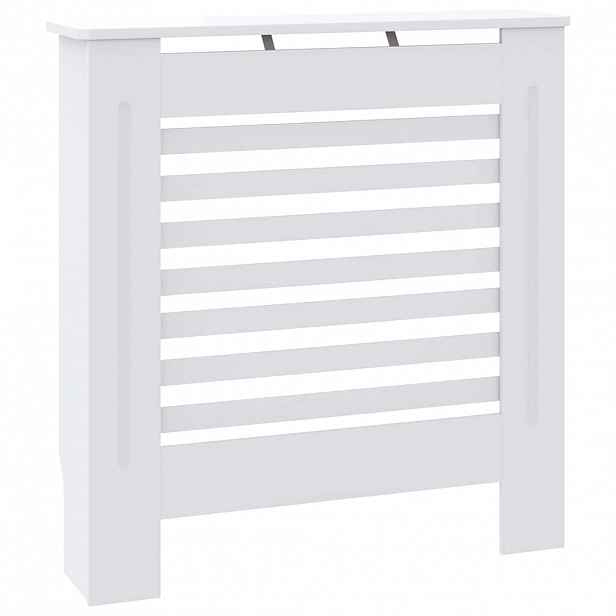 vidaXL Kryt na radiátor MDF bílý 78 cm