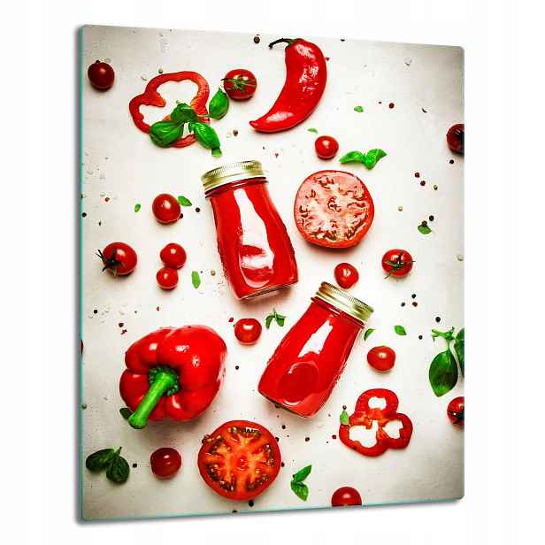 7v1 Skleněná Deska Panelová Deska 40x52 Paprika