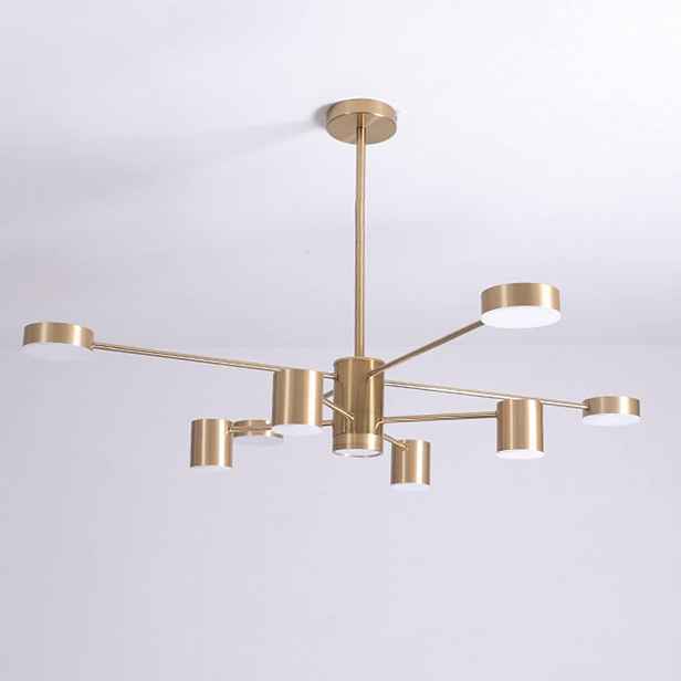 Led lustr Lampa Sputnik Zlatá Moderní do obývacího pokoje, ložnice, kanceláře