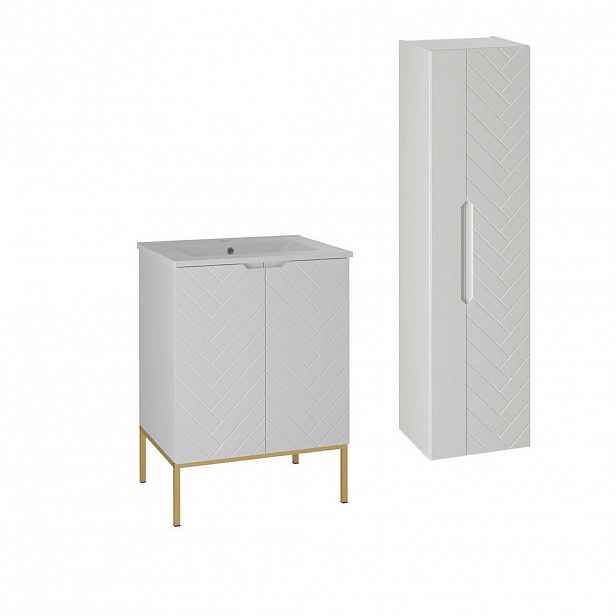 Petits-meubles KOUPELNOVÝ NÁBYTEK 60cm Daria 2er-Set Bílá