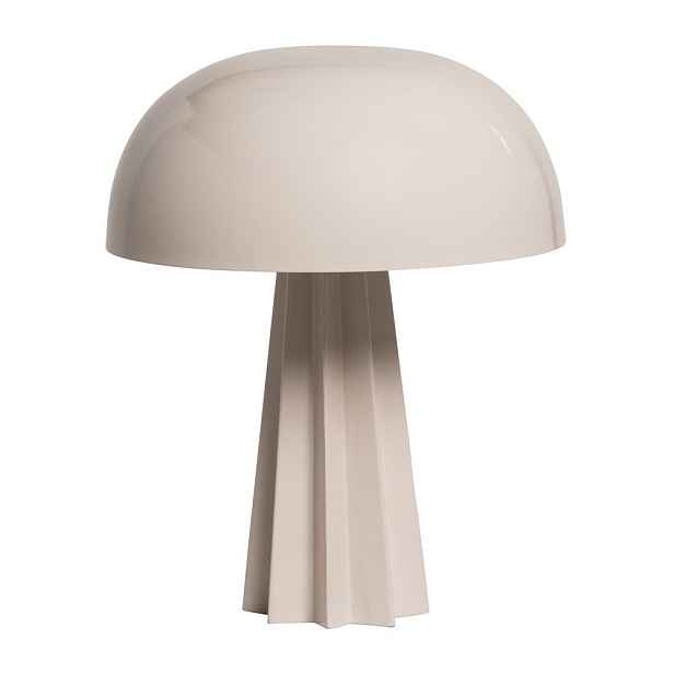 Krémová kovová stolní lampa (výška 29 cm) Virel – WOOOD