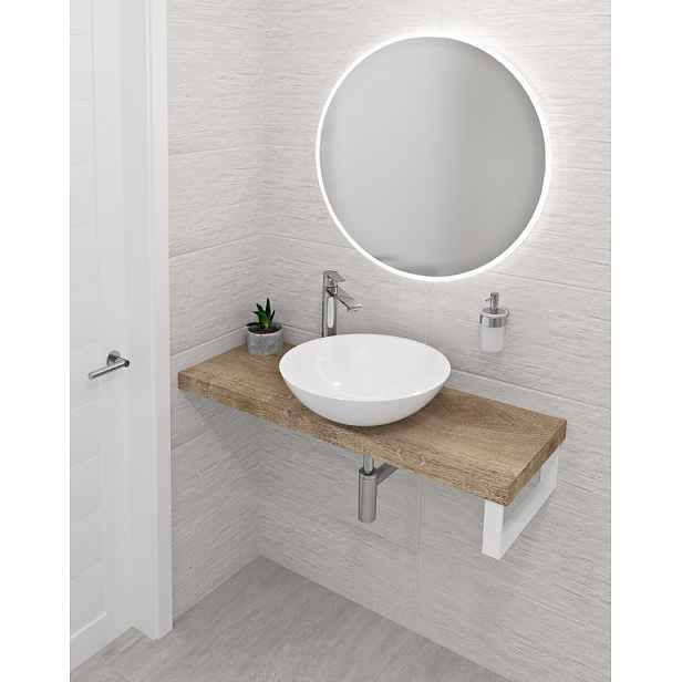 Sapho AVICE deska pod umyvadlo 220x36cm, tl.5cm, dub Rover