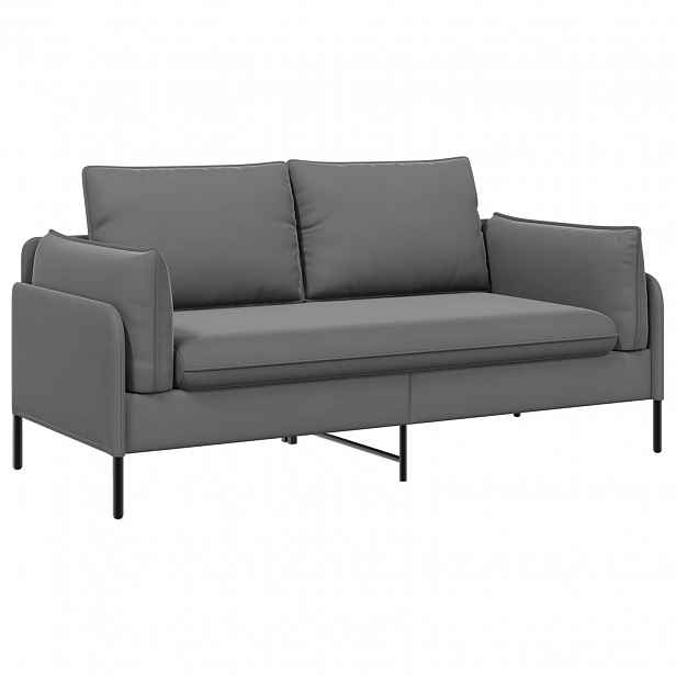vidaXL Sofa pro dvě osoby Pro 2 osobu Tmavě šedá 188 x 81 x 89 cm