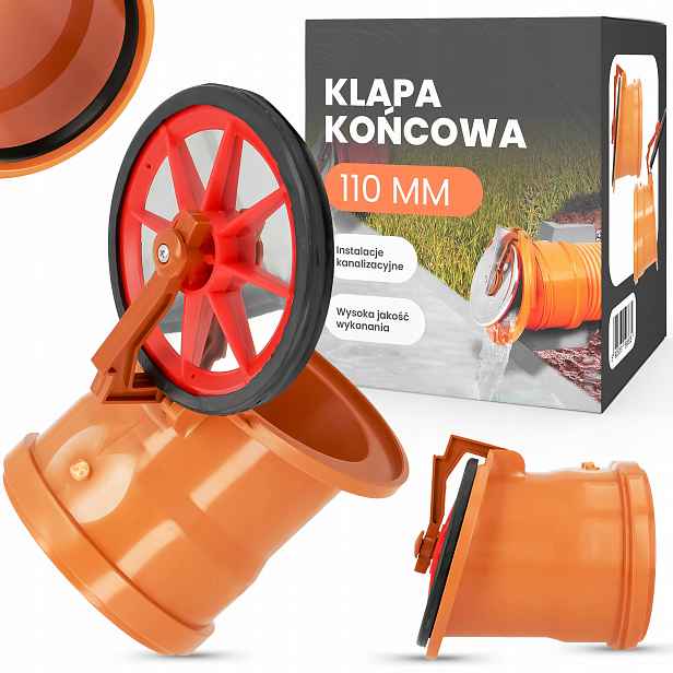 Zpětná klapka odtoku Pestan oranžová 110 mm