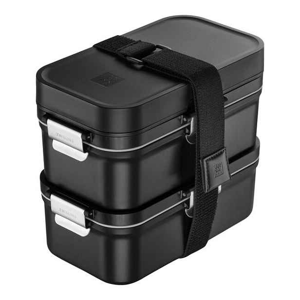 Zwilling Obědový box TO GO Fresh & Save s vakuovacími dózami, černá 1030913