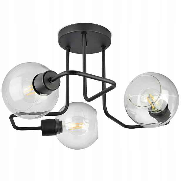 Závěsná Lampa Skleněná Koule Edison Ball Led Loft