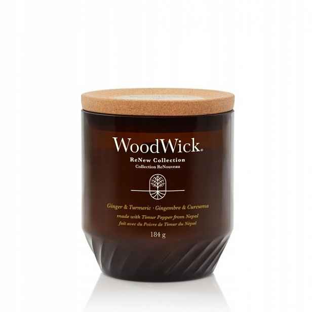 Střední svíčka Ginger & Tumeric Renew WoodWick