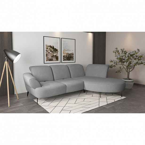 Sit & More ROHOVÁ SEDAČKA, textil, šedá