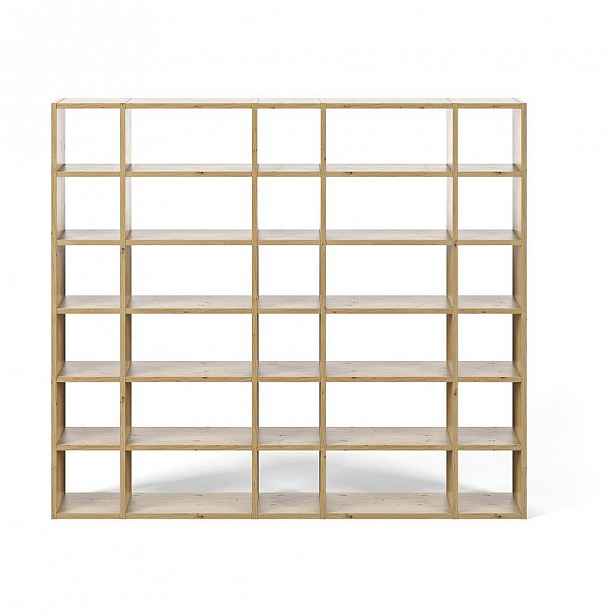 Světle hnědá knihovna TemaHome Pombal - dub, výška 224 cm