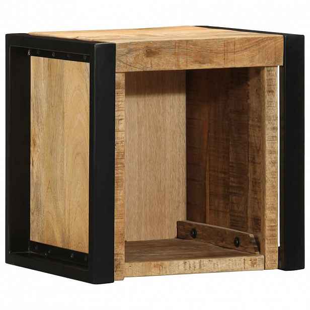 vidaXL Noční skříňka 40x35x40 cm Masivní surové dřevo Mango