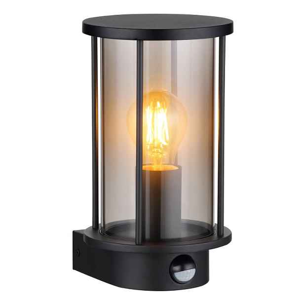 Černé venkovní nástěnné svítidlo IP54 E27 40W Nerezová Ocel Globo Lighting