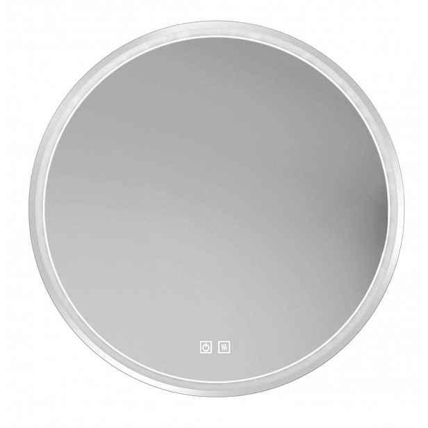 kielle Idolio - Zrcadlo s LED osvětlením a vyhříváním, průměr 80 cm, chrom 50324003