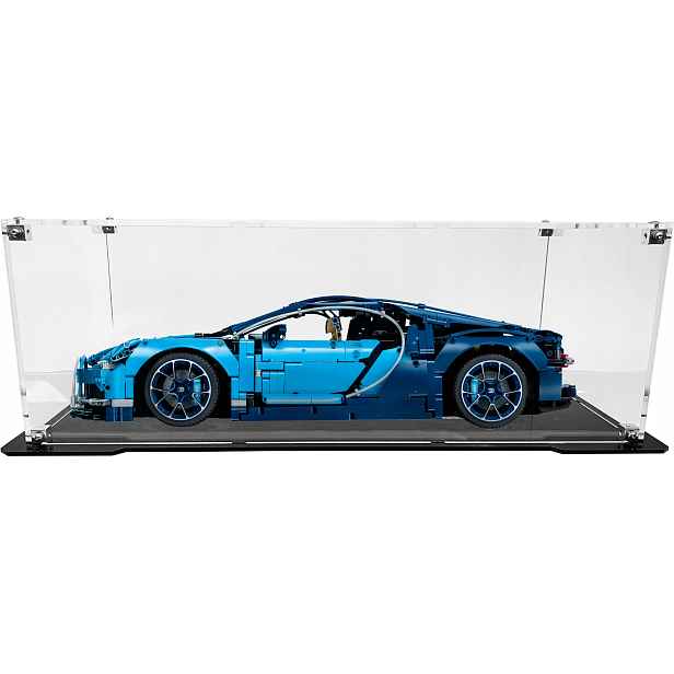 Vitrína s černou základnou pro sadu Lego 42083 Technic Bugatti Chiron