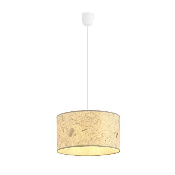 Závěsná lampa Emibig Aston 1 Cork bílo-krémová nastavitelná E27 15W
