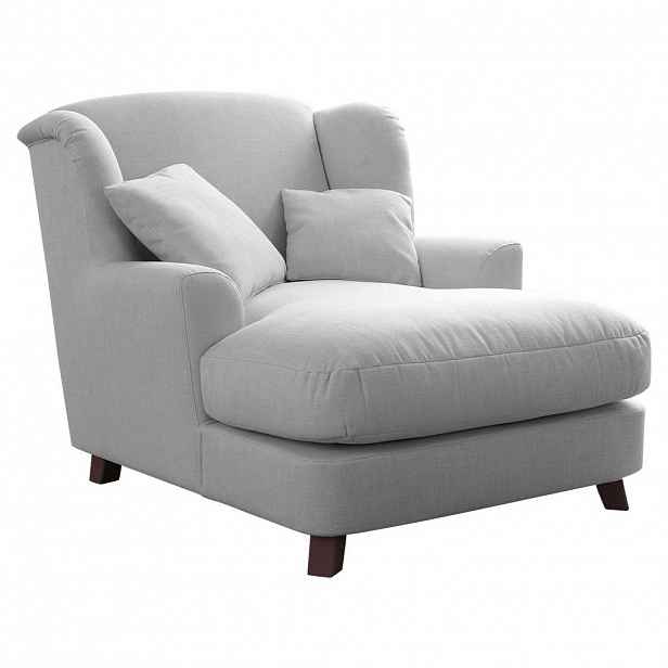 Sit & More XXL KŘESLO, textil, kompozitní dřevo, barvy stříbra