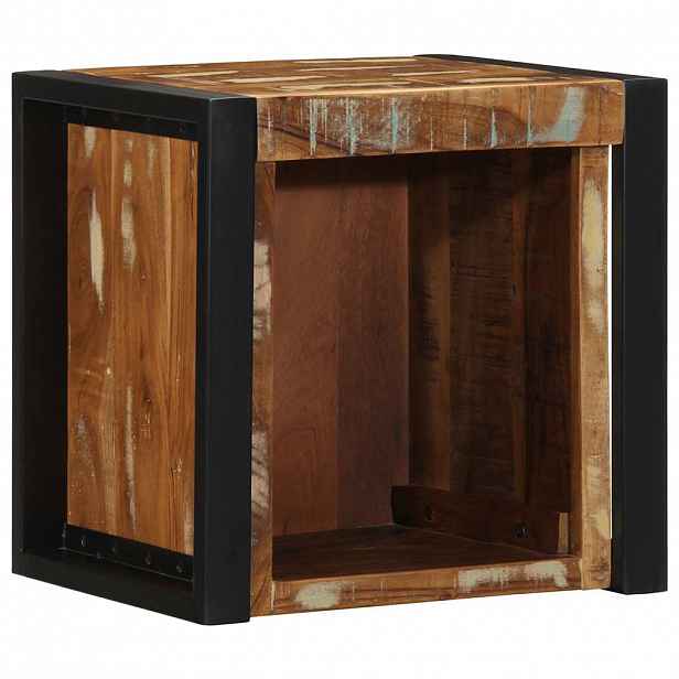 vidaXL Noční skříňka Multicolour 40x35x40 cm Masivní dřevo Reclaimed