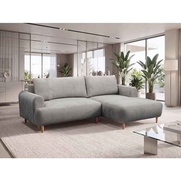 MID.YOU ROHOVÁ SEDAČKA, textil, šedá