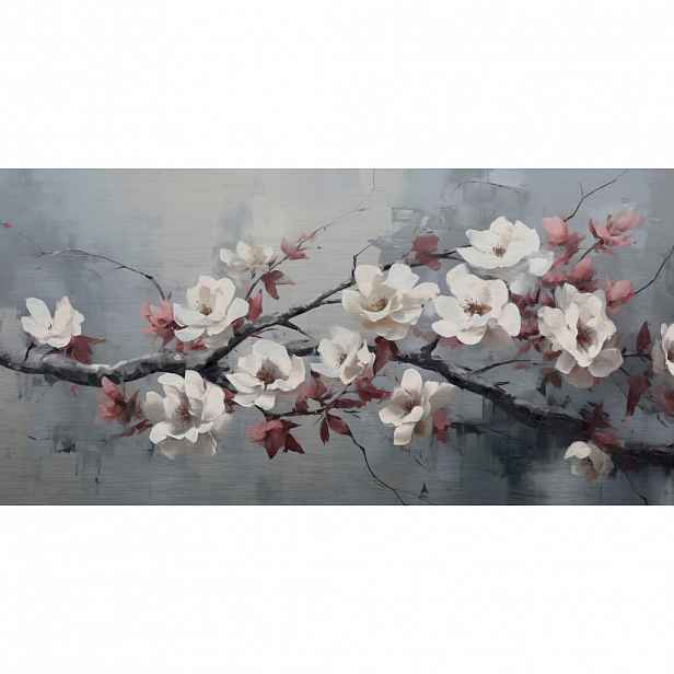 Euroart OBRAZ NA HLINÍKOVÉ DESCE, květiny, 100/50/2 cm