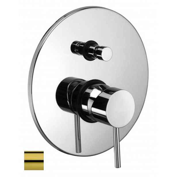 Paffoni Light - Baterie pod omítku pro 2 spotřebiče, zlatá LIG015HG