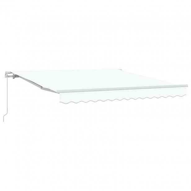 vidaXL Stahovací markýza Bílá 300 x 250 x 165 cm Polyester a hliník