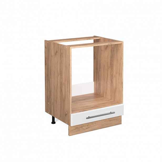 Vicco SKŘÍŇKA NA VESTAVĚNOU TROUBU Fame-Line Bílá vysoký lesk 60 cm bez pracovní desky