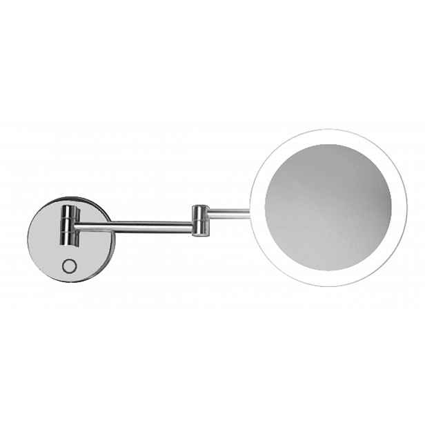 kielle Idolio - Kosmetické nástěnné zrcátko s LED osvětlením, chrom 50324023