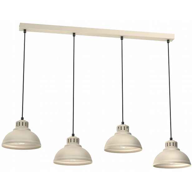 Závěsná lampa Sven Béžová Kovové stínítko, doplněk v klasickém stylu