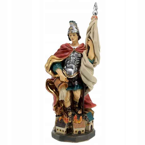 Figurka Svatý Florián Hasič Patron Hasičů a Kominíků 35,6 cm