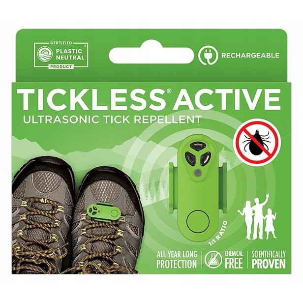 Tickless Active – Účinná ochrana proti klíšťatům a klíšťatům Zelená