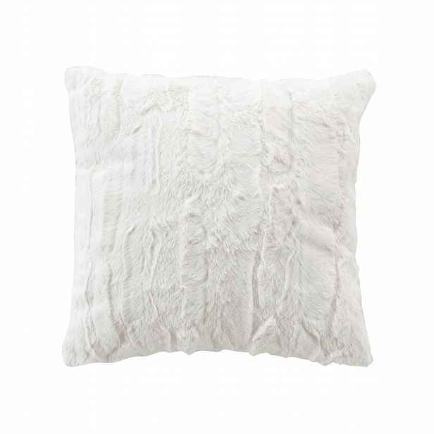 Dekorační Povlak Na Polštář 45 X 45 CM Polyester Bílá Imitace Kožešiny