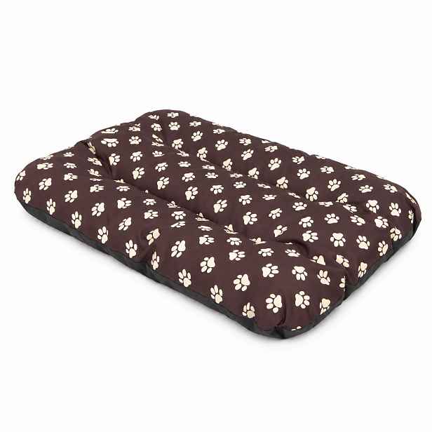 Matrace pro psy BELFORT tlapičky tmavě hnědá M, L, XL Rozměr: XL-115x80 cm