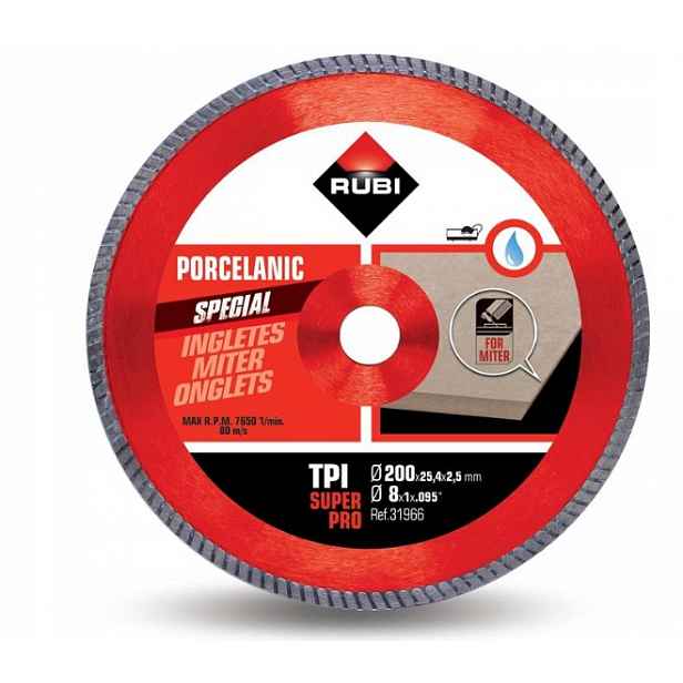 Diamantový Kotouč Pro Úkosování Tpi 200 Superpro 31966 Rubi