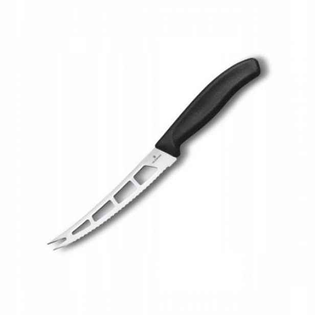 Nůž na sýr a máslo Victorinox 6.7863.13B 13 cm vlnitá čepel černý