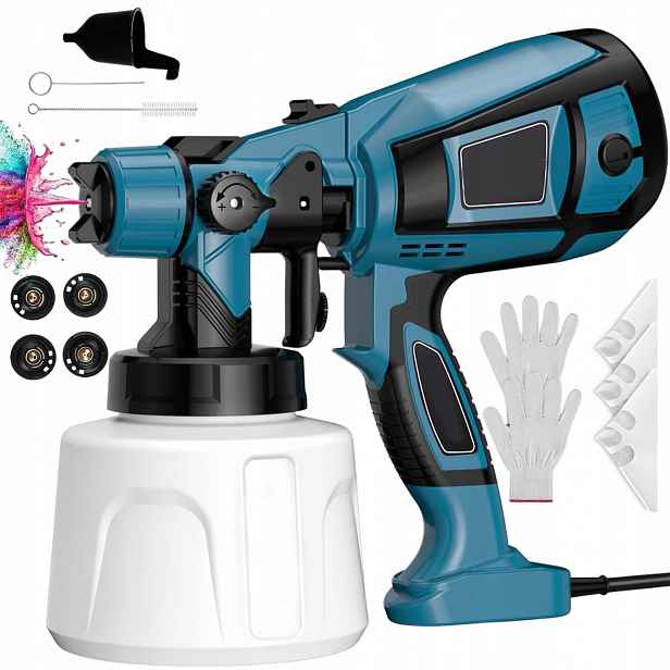 Pistole Na Malování Stěn Malířský Agregát 4 Trysky 850W Velká Sada
