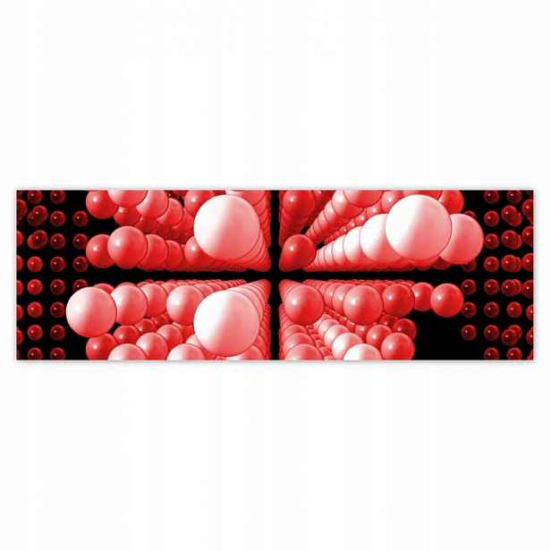 Plakáty 200x66 Červené kuličky Matrix