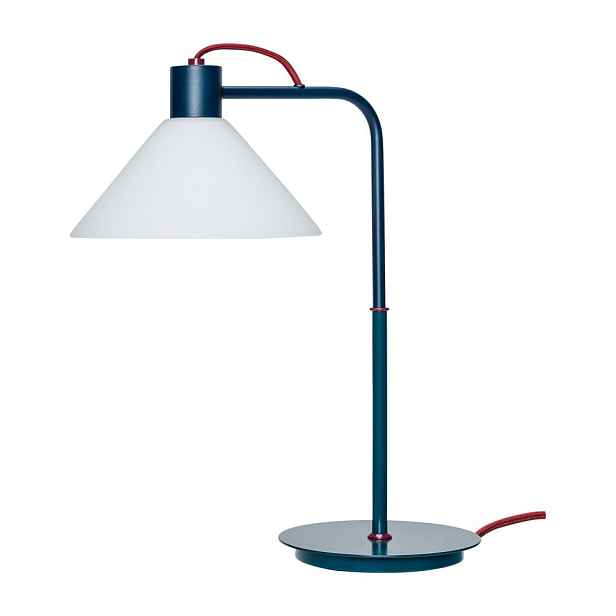 Stolní lampa v petrolejové barvě se skleněným stínidlem (výška 44 cm) Spot – Hübsch