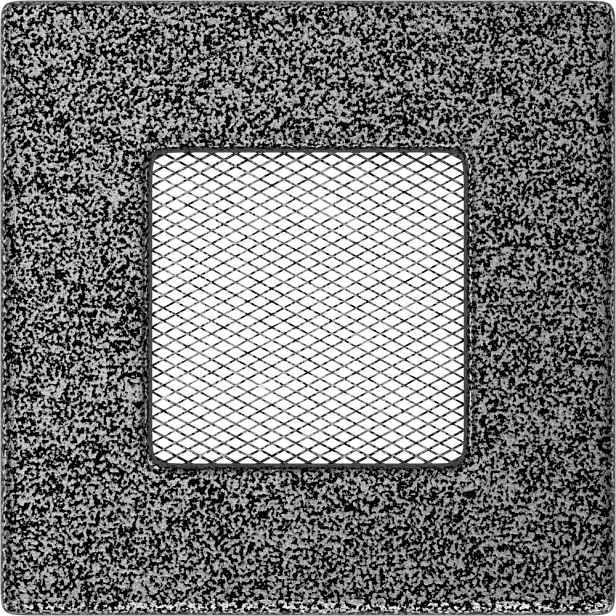 Ventilační mřížka 11x11 černo-stříbrná