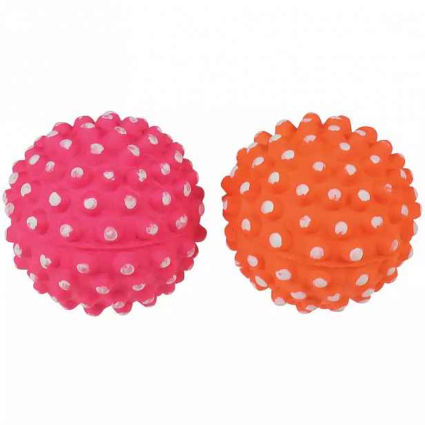 Gumový míč s výstupky, neonový 7,2 cm Dental&Gum