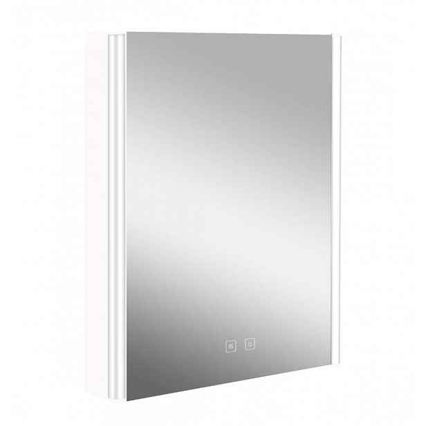 kielle Arkas I - Zrcadlová skříňka s LED osvětlením, vyhříváním a USB portem, 55x70x13 cm, bílá 50111610