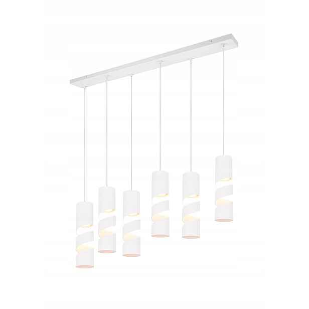 Závěsná lampa Spirale Bílá 6xGU10 10W do jídelny Stream Trio