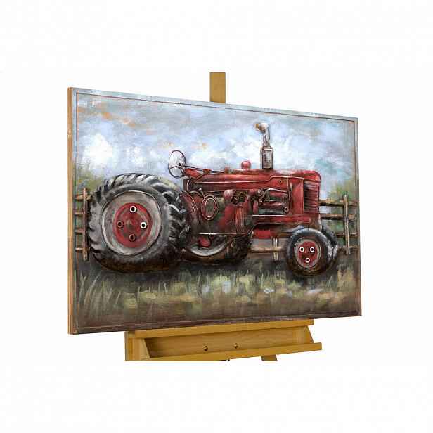 KUNSTLOFT KOVOVÝ OBRAZ KRÁSNÝ VENKOVSKÝ ŽIVOT, 90/60 CM