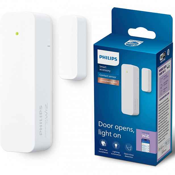 Snímač otevření dveří a oken Philips Smart WiFi Bluetooth Aplikace WiZ