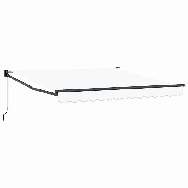 vidaXL Stahovací markýza Bílá 300 x 250 x 165 cm