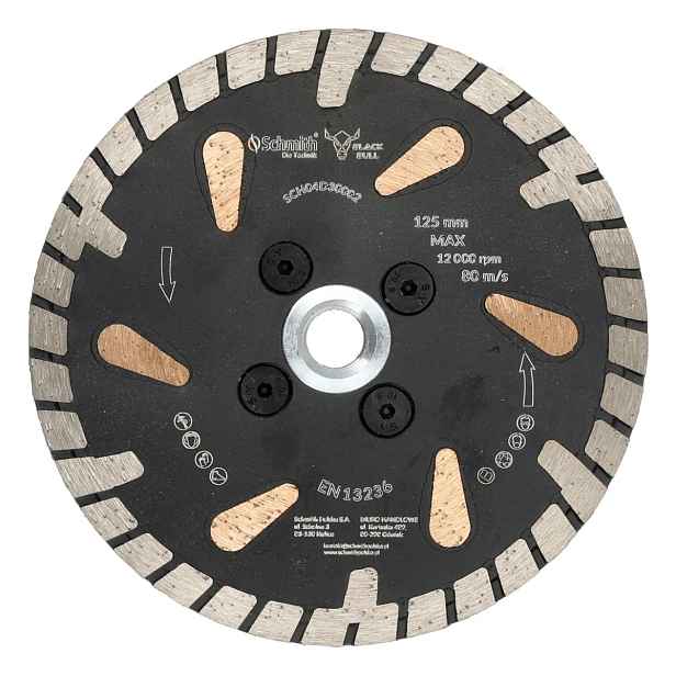 Dvoustranný brusný a řezací kotouč 125xM14 BlackBull
