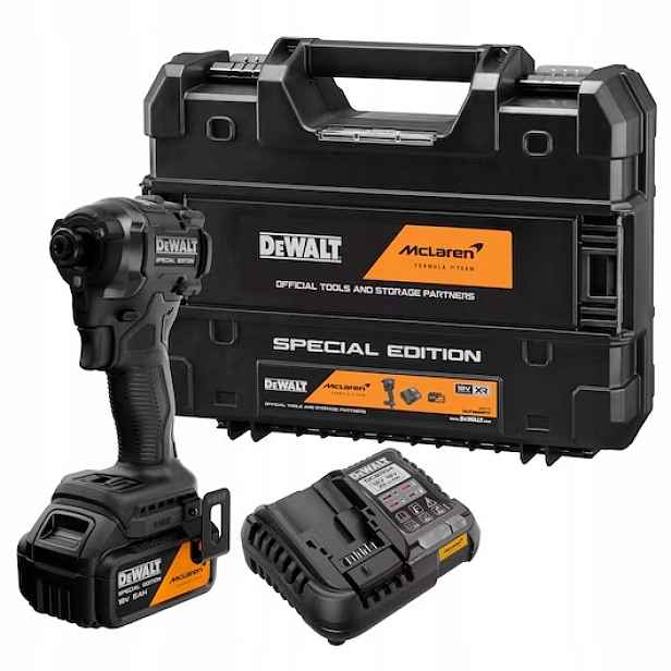 Příklepový šroubovák 1/4'' 206Nm 5.0Ah, 18V Xr, Dewalt [DCF86MP1T-QW] Mclaren